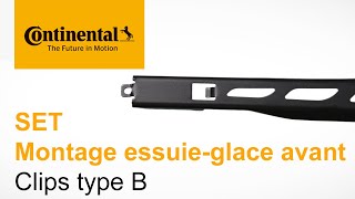 Continental AQUACTRL Set  Montage essuie glace avant – clips type B [upl. by Mcgray]