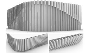 Parametric vertical louver for facade design [upl. by Ati613]