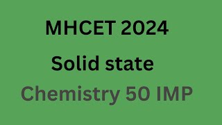 MH CET 2024 class 12th chemistry mhcet2024 chemistry [upl. by Odnuges272]