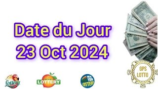 Date du Jour 23 Octobre 2024 gpslotto boulcho [upl. by Nylsoj]