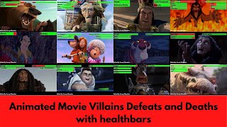 Animated Movie Villains Defeats and Deaths with healthbars [upl. by Restivo]