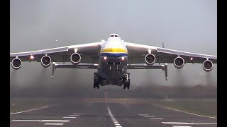 Giant Antonov An225 Mriya The Worlds Largest Aircraft Takes off Just [upl. by Olympias]