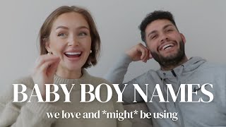 BABY NAMES WE LOVE AND MIGHT BE USING  STUNNING BOY NAMES 2024🍼👶 [upl. by Slen]