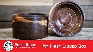 Woodturning My First Lidded Box [upl. by Katinka]