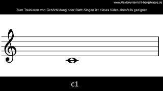 Violinschlüssel lesen üben Lesson 01 [upl. by Jc351]