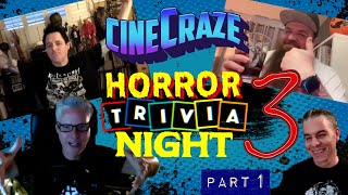 CineCraze Horror Trivia Night 3 Part 1 with Sean Clark  PreTexas Frightmare Weekend Chatter [upl. by Anaderol]