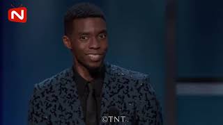 Chadwick Boseman  Tribute to Denzel Washington AFI 2019 [upl. by Ayhay]