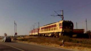 TRAINS MOROCCO E1250 a assilah  ONCF [upl. by Nnaeiluj570]