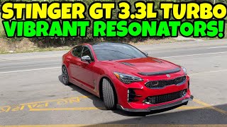 2018 Kia Stinger GT 33L TWIN TURBO V6 Dual Exhaust w VIBRANT RESONATORS [upl. by Aznarepse511]