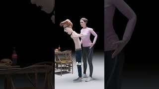 How To Perform Heimlich Maneuver3d animation [upl. by Casimir873]