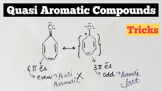 Quasi aromatic compounds  Aromaticity  Anti Aromaticity Tricks [upl. by Emirac]