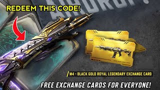 NEW CODE FOR UNLOCKING LEGENDARY M4  BLACK GOLD ROYAL [upl. by Odnamla568]