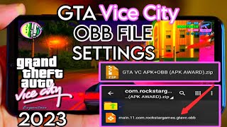 How To SetupExtract GTA VC OBB File using Zarchiver 2023 [upl. by Nnyleve]