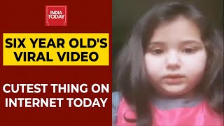 Viral Video  SixYearOld Kashmiri Girl Questions Modi Saab On Online Classes [upl. by Judi]