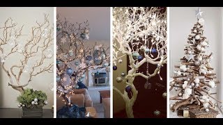 10 IDEAS DE ÁRBOLES DE NAVIDAD HECHOS CON RAMAS SECAS ¡QUEDAN MUY BELLOS [upl. by Ainahpets]