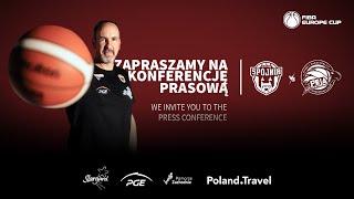 Konferencja prasowa  PGE Spójnia Stargard  KB Peja [upl. by Ardnaiek113]