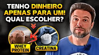 CREATINA OU WHEY PROTEIN  Muzy Explica [upl. by Notsuh]