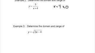 Domain amp Range of a Function [upl. by Diannne]