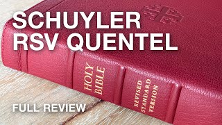 Schuyler RSV Quentel with Apocrypha – Full Bible Review [upl. by Nuahsar]