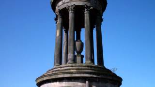 Dugald Stewart Monument Calton Hill Edinburgh Scotland April 1st [upl. by Korie]