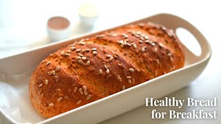 Super Delicious Seed Bread  Healthy Sunflower Seed Bread  Easy No Knead Sunflower seed Bread [upl. by Betty]