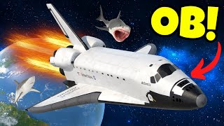 OB CRASHED Our Space Shuttle Full of Sharks in Stormworks Multiplayer [upl. by Aileda691]