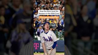 How the Mets beat the Brewers in the Wild Card😂⚾️ [upl. by Rabkin]