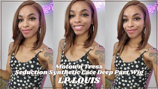 Glamourtress  Motown Tress Seduction Synthetic Lace Deep Part Wig  LPLOUIS [upl. by Eustatius331]