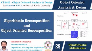 LECTURE 29 –OOAD –ALGORITHMIC DECOMPOSITION AND OBJECT ORIENTED DECOMPOSITION  BCA SEM 6 [upl. by Hnahk767]