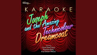 Josephs Dream In the Style of JosephAmazing Tech Dreamcoat Karaoke Version [upl. by Seraphim464]