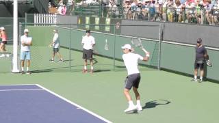 Novak Djokovic Slow Motion Groundstrokes Indian Wells 2015 with Music [upl. by Nilat]