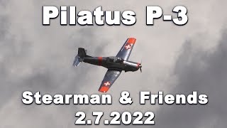 Pilatus P3 quotStearman amp Friendsquot Flugplatz Bienenfarm 272022 [upl. by January878]