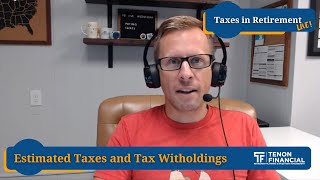 Estimated Taxes Tax Withholdings and Underpayment Penalties Facebook Live September 8 2021 [upl. by Aytac]