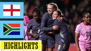 England vs South Africa Highlights  Womens Football Friendly International [upl. by Gavriella]