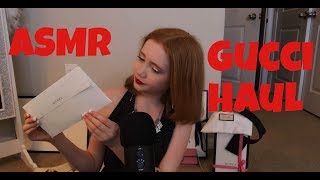 ASMR GUCCI HAUL  LOTS Of Tapping amp Scratching [upl. by Alludba]