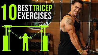 10 Best Tricep Exercises with Cables  Interchangeable with Resistance Bands [upl. by Atnoled]