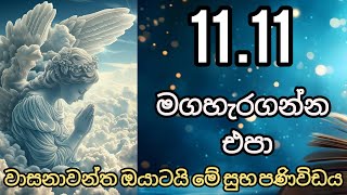 1111මේ බලවත් දවස මගහැරගන්න එපා වාසනාවන්ත ඔයාටයි මේ පනිවිඩය law of attraction sinhala [upl. by Adnilreb]