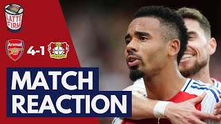 Arsenal 41 Bayer Leverkusen  Match Reaction LIVE [upl. by Droffig]