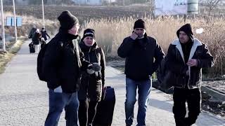 War has started say Ukrainians fleeing to Poland [upl. by Christina]