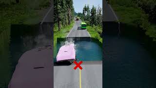 Bus vs huge water pit 30  carsvsrpothole beamngpotholes massivepotholes deepwaterbeamngdrive [upl. by Omland52]