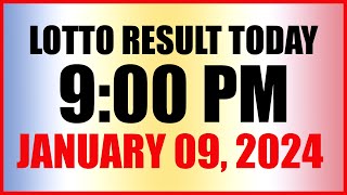 Lotto Result Today 9pm Draw January 9 2024 Swertres Ez2 Pcso [upl. by Leirbaj]