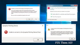 How To Fix ALL Synaptics Pointing Device And TouchPad Error  101 FIX All Issues  Latest 2021 [upl. by Idhem473]