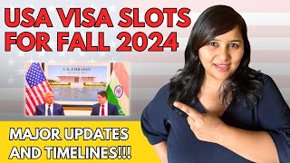 ‼️USA Visa Slots for Fall 2024  Latest updates timelines how to fix portal errors  F1 J1🇺🇸⚠️ [upl. by Zins]