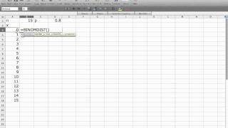 Computing the Binomial Distribution with Excel [upl. by Aehsa709]