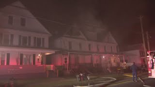 Officials say eight displaced after WilkesBarre fire [upl. by Esirahs66]