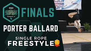 Porter Ballard  Single Rope Freestyle  AMJRNC 2023 [upl. by Maker661]