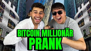 BITCOIN MILLIONÄR PRANK  PrankBrothers [upl. by Oramug]