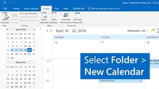 How to create multiple calendars in Outlook [upl. by Booth]