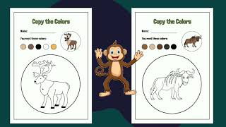 Coloring bookAnimal SongsFREE PDF  Youtube [upl. by Mussman]