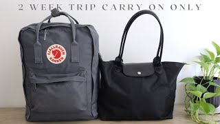 Minimalist Pack With Me 2 Week Trip [upl. by Karry]